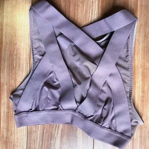 Bandage Bra in Smoky Quartz (XS) - ALO Yoga